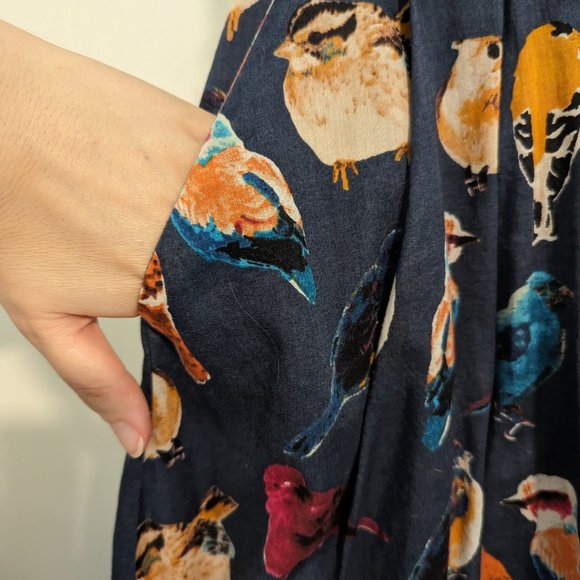 Anthropologie sweetheart bird dress with POCKETS - Picture 4 of 8